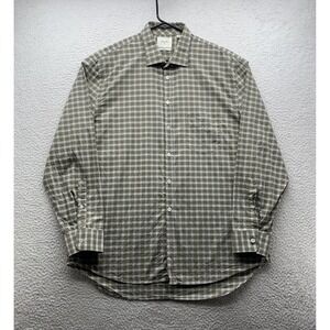 Billy Reid Button Up Shirt Mens XL Standard Fit Check Plaid Preppy Designer Dad